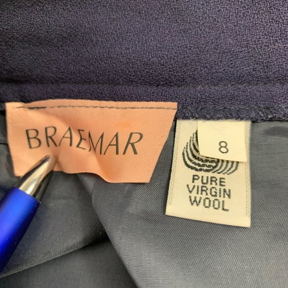 3/$25 VTG Braemer Pure Virgin Wool Pencil Skirt 8 - Picture 5 of 8